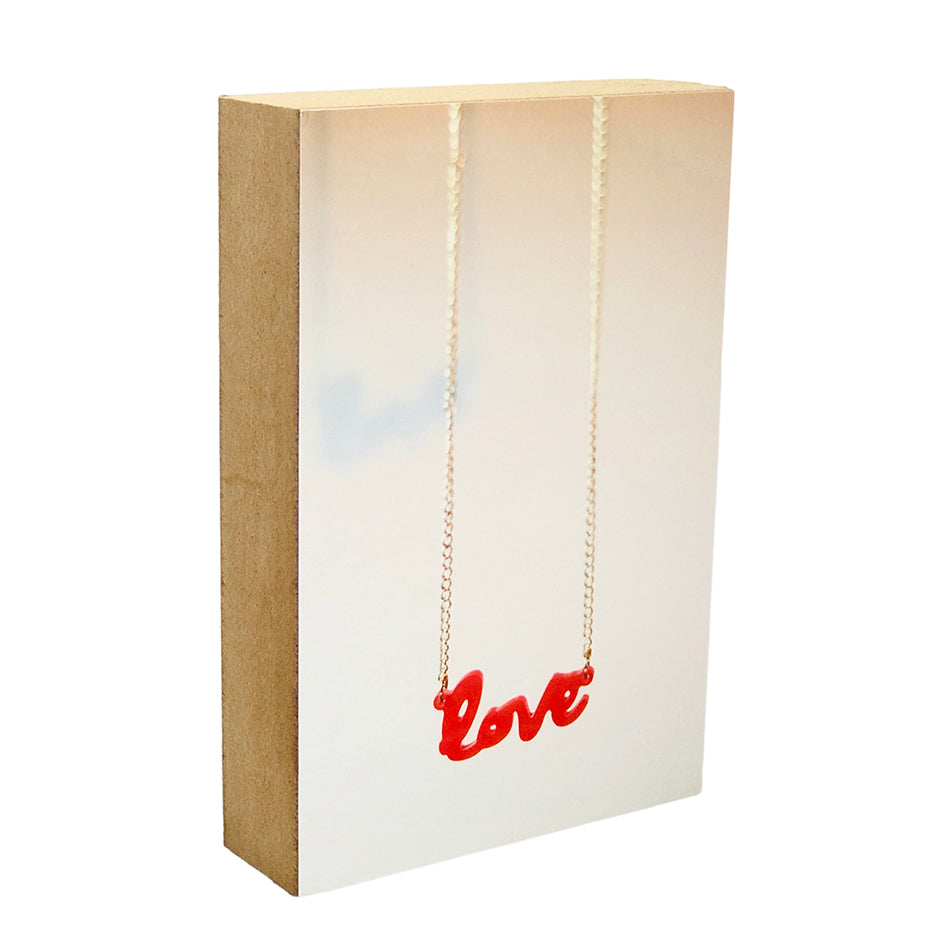 Love, kleur / Foto op Hout