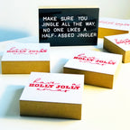 Holly Jolly / Foto op Hout