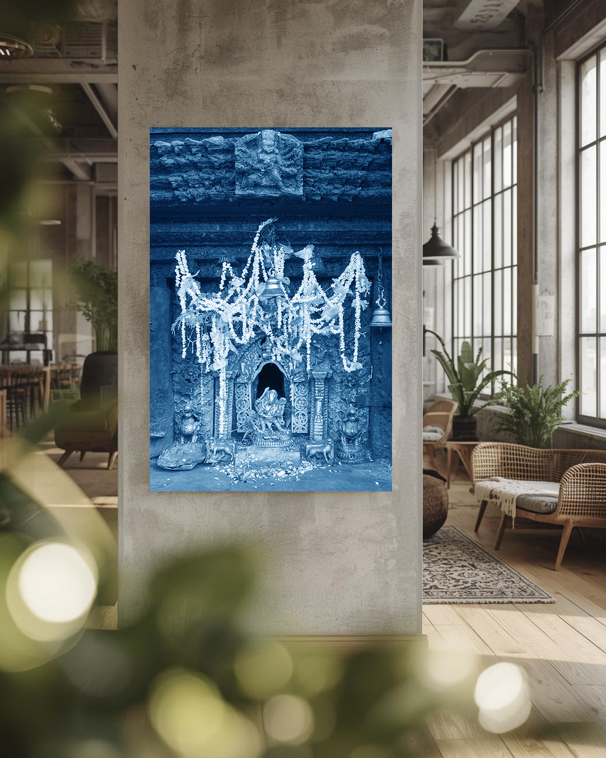 Altaar in blauw/ Nepal 2002