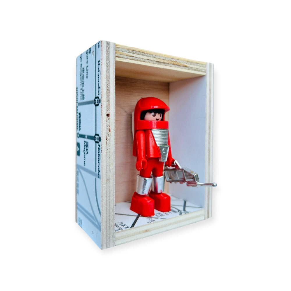 Playmobil huisje 'Astronaut rood met zilveren wapen'