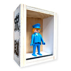 Playmobil huisje 'Blauw popje met blauwe pet'