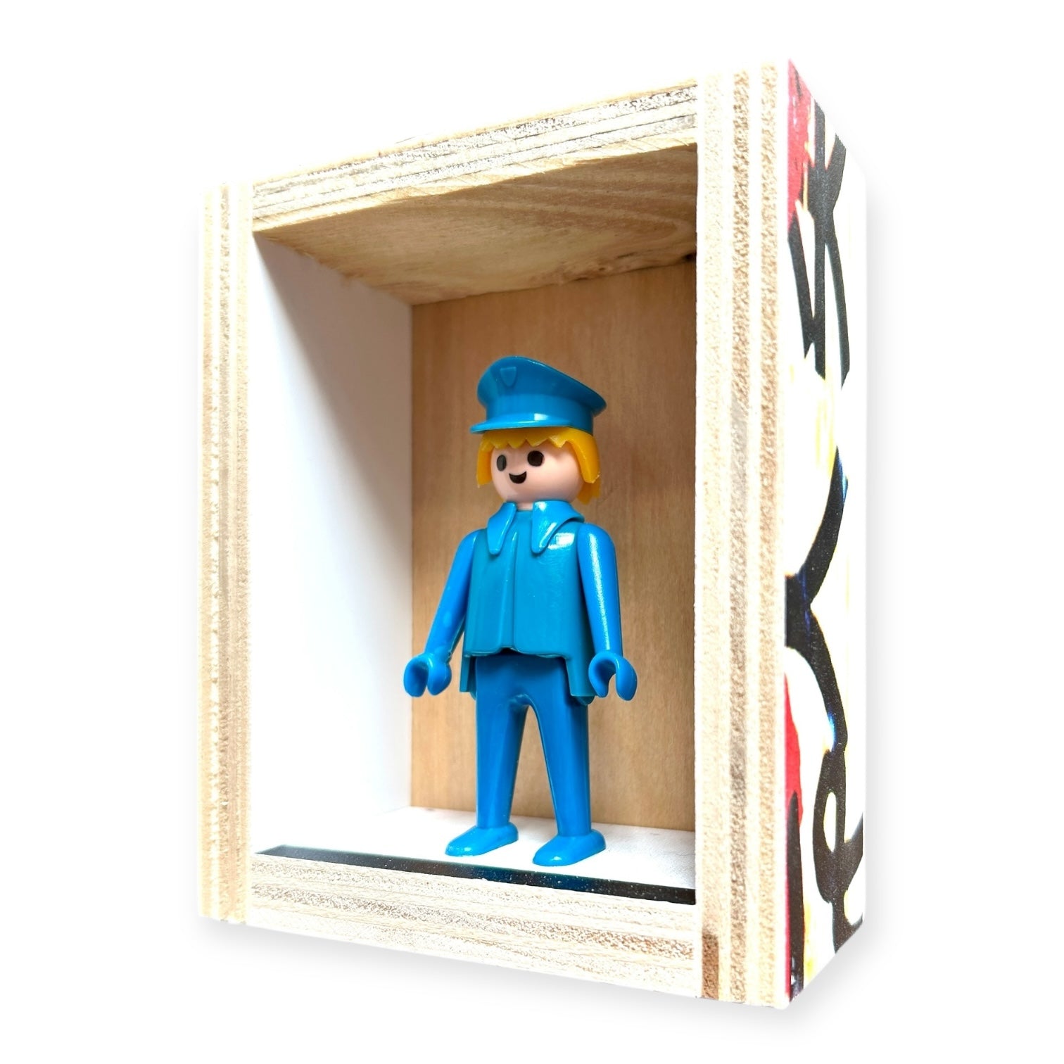 Playmobil huisje 'Blauw popje met blauwe pet'