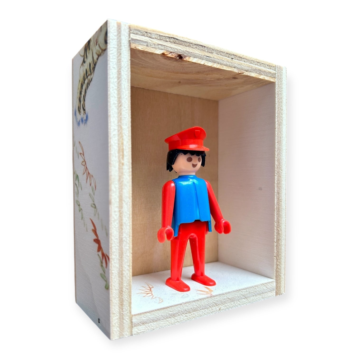Playmobil huisje 'Blauwrood popje met tijgers'