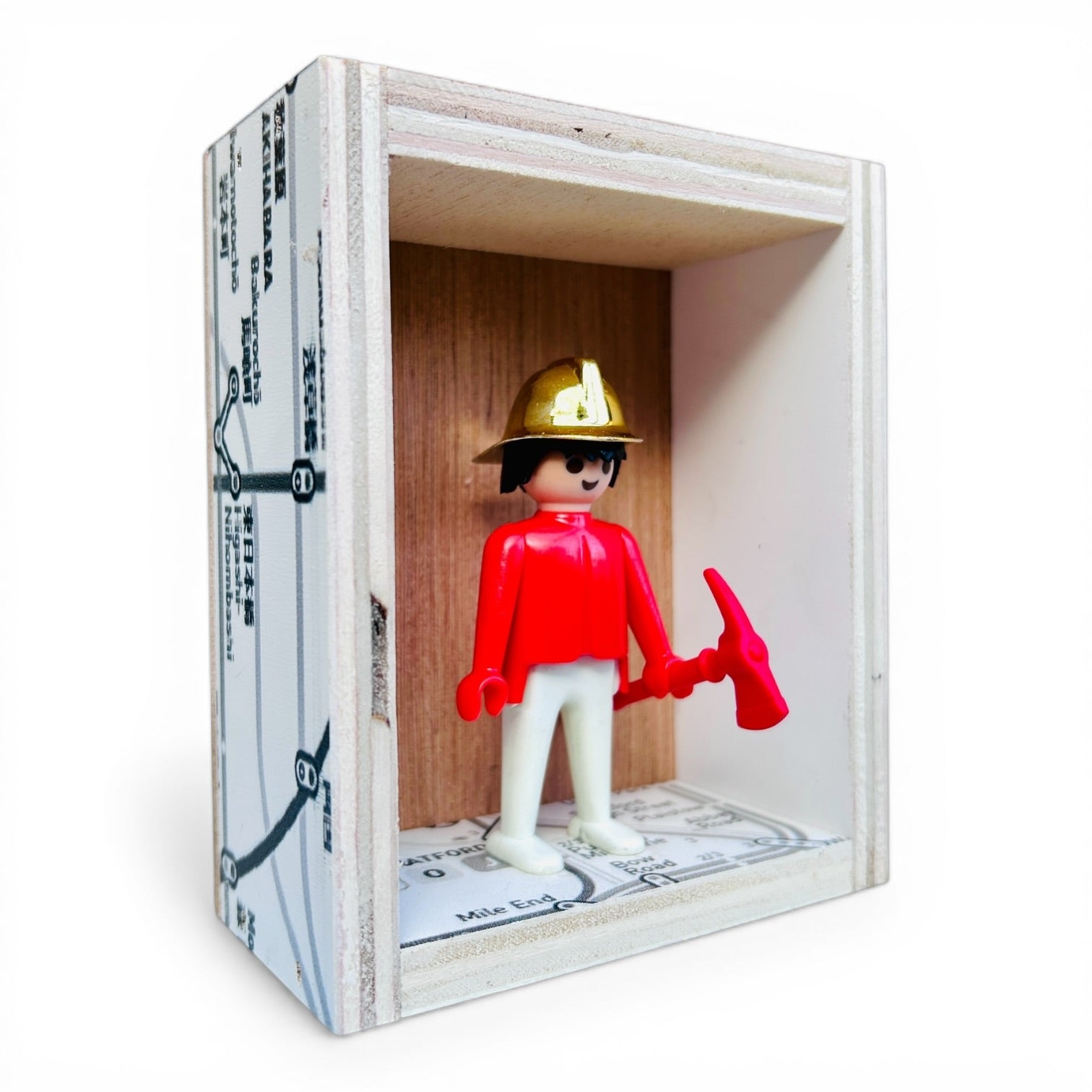 Playmobil huisje 'Brandweerman met gouden helm en hakbijl'