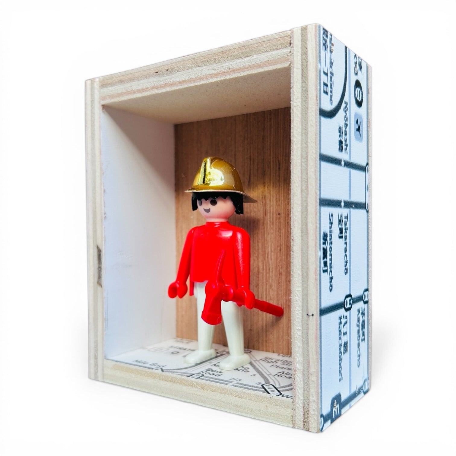Playmobil huisje 'Brandweerman met gouden helm en hakbijl'