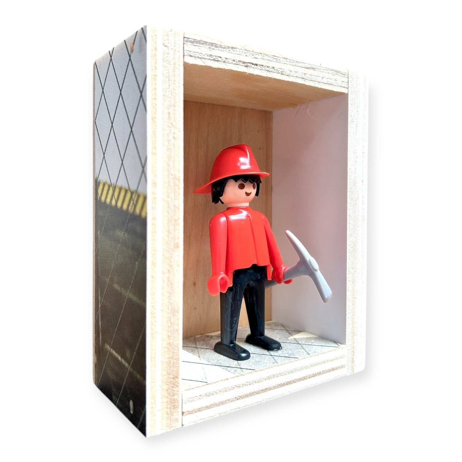 Playmobil huisje 'Brandweerman met pikhouweel'