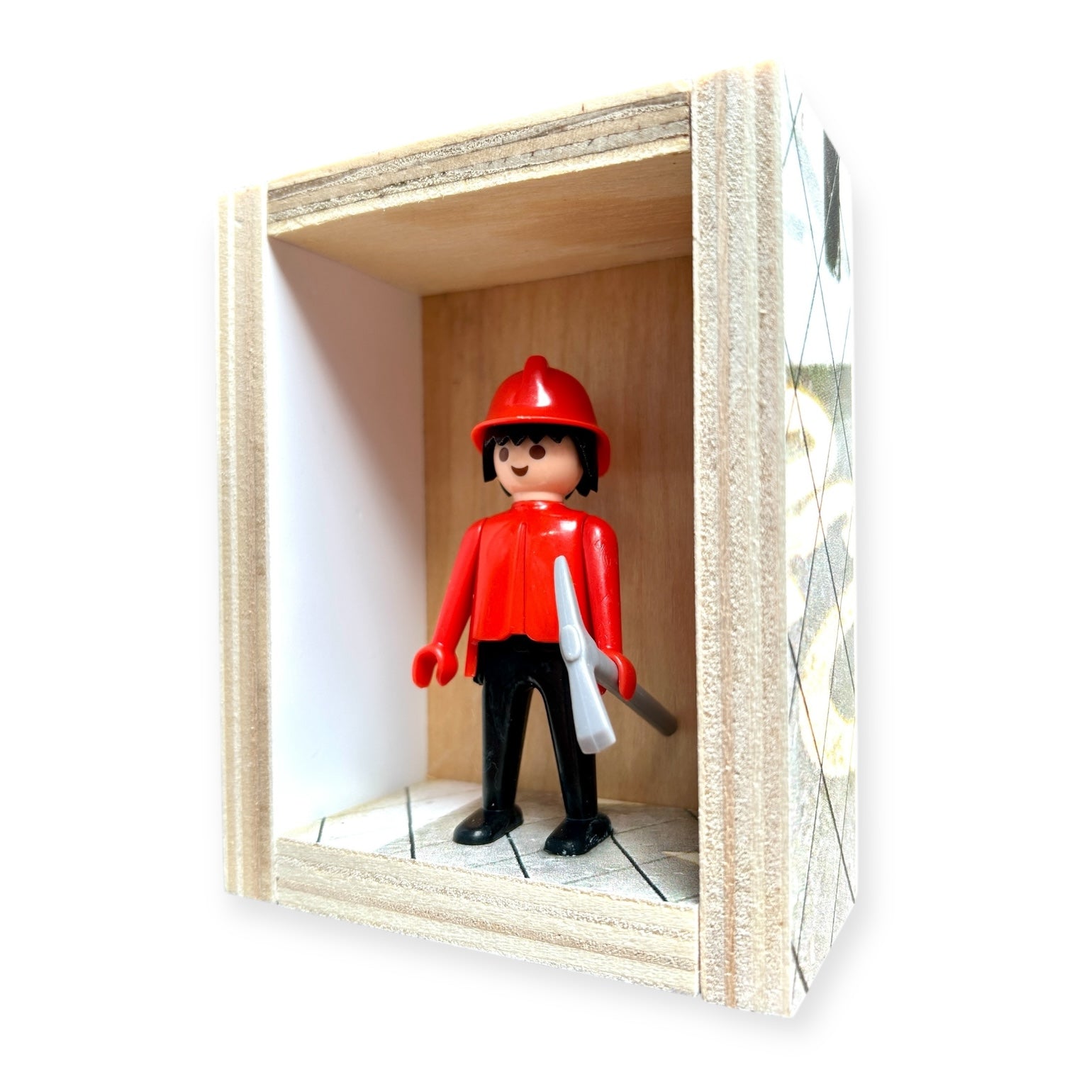 Playmobil huisje 'Brandweerman met pikhouweel'