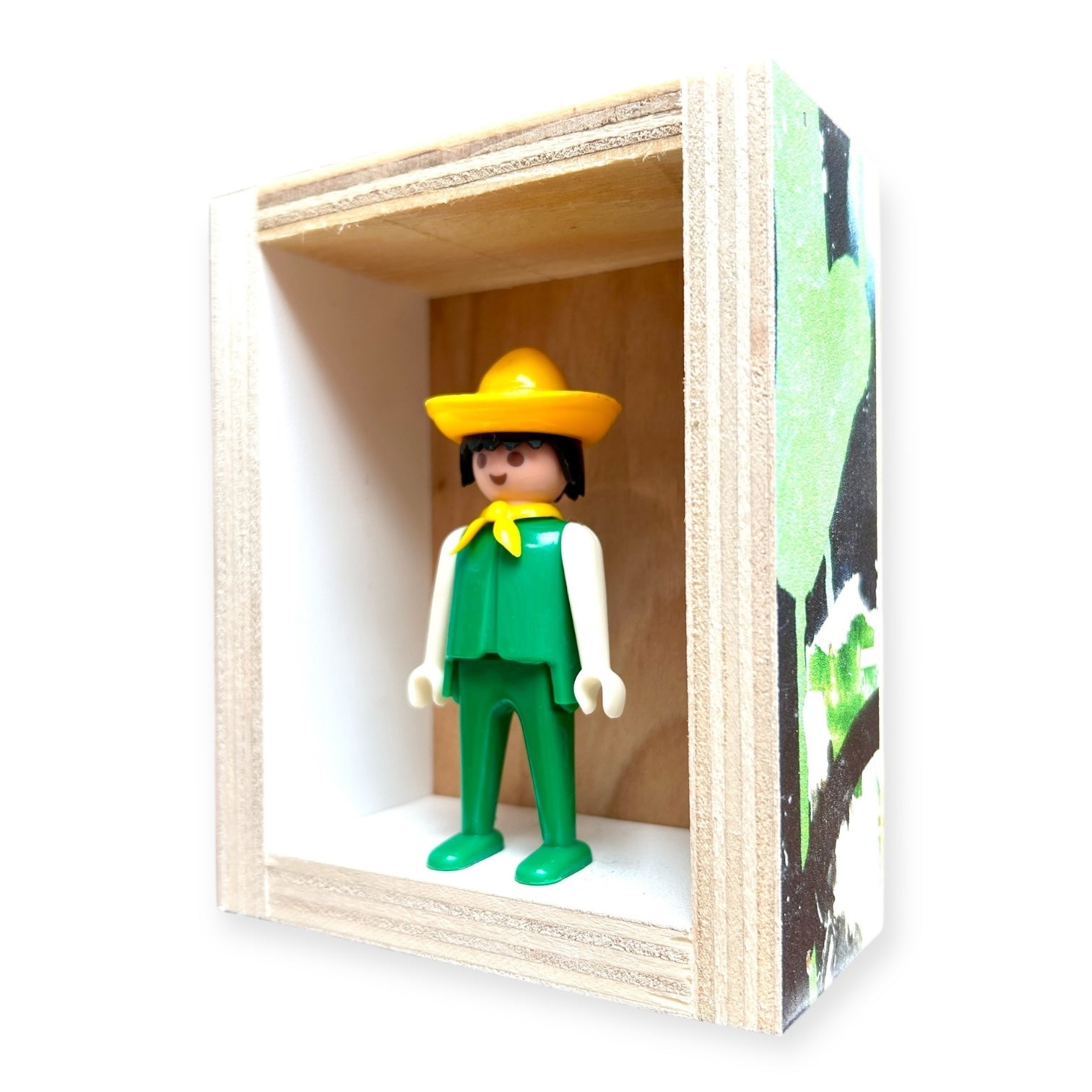 Playmobil huisje 'Groenwit popje met gele sombrero'
