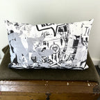 Kussen / Bla zwartwit