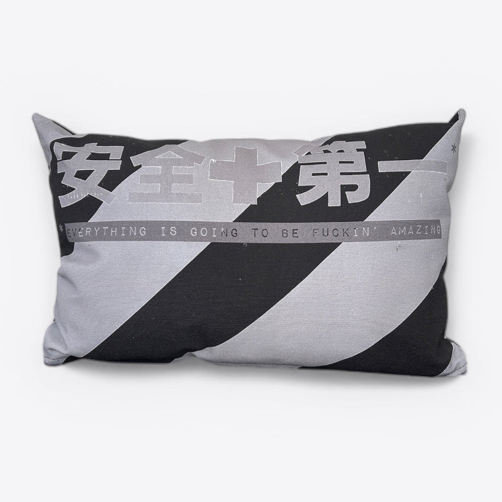 Kussen / F* Amazing + AllGood / Zwart Grijs