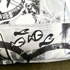 Kussen / Bla zwartwit