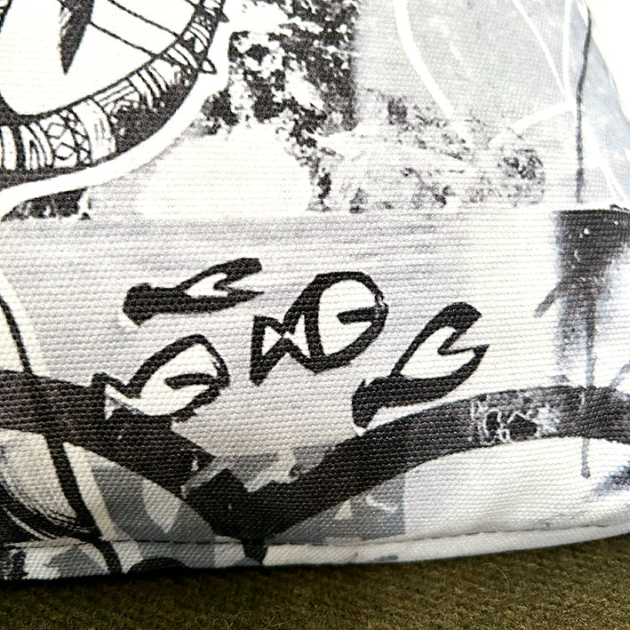 Kussen / Bla zwartwit