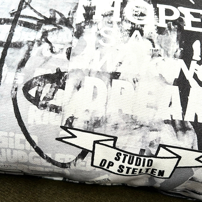 Kussen / Bla zwartwit