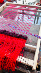 WORKSHOP WANDHANGER WEVEN in ons atelier, compleet (ca 3 uur)