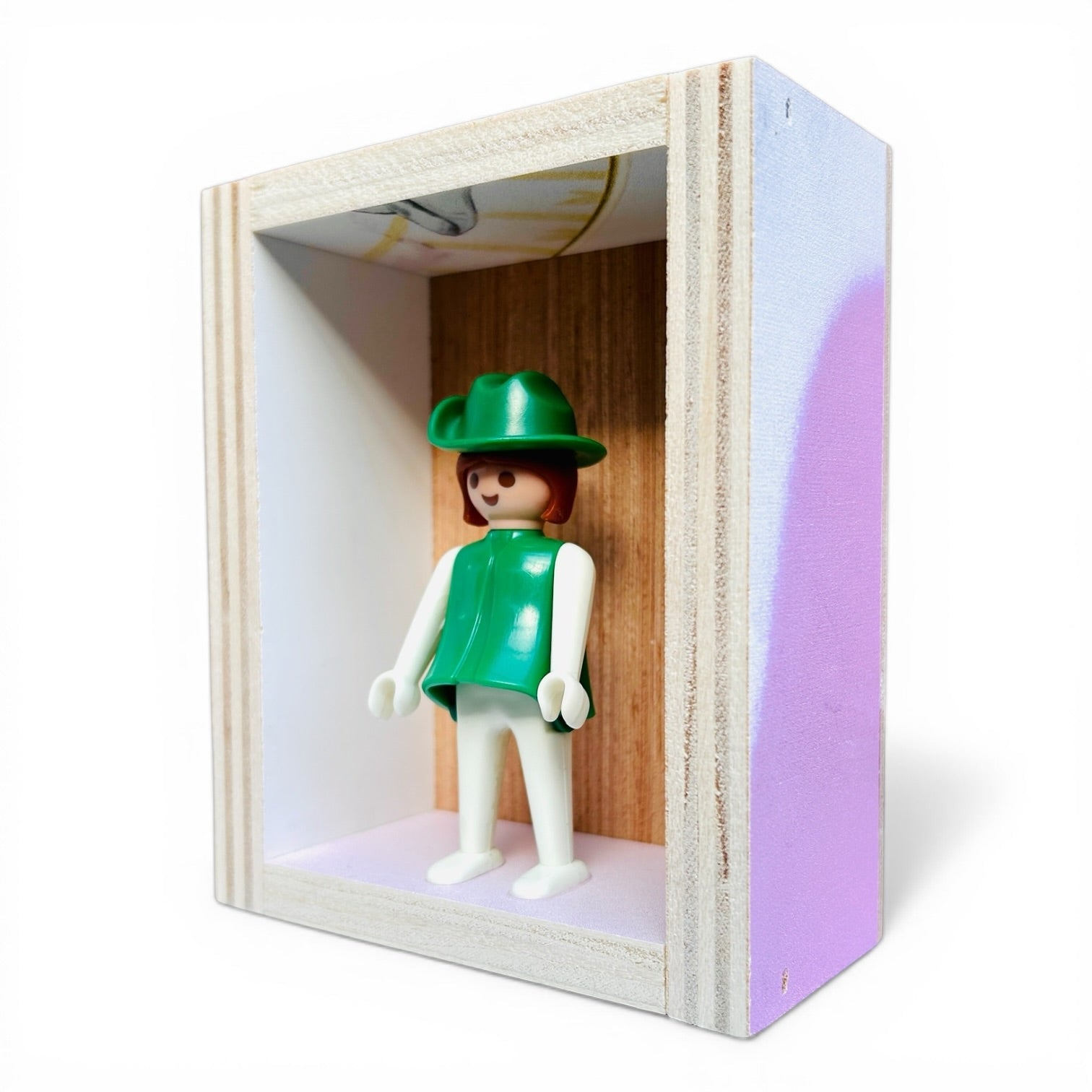 Playmobil huisje 'Meisje groenwit met groene cowboyhoed'