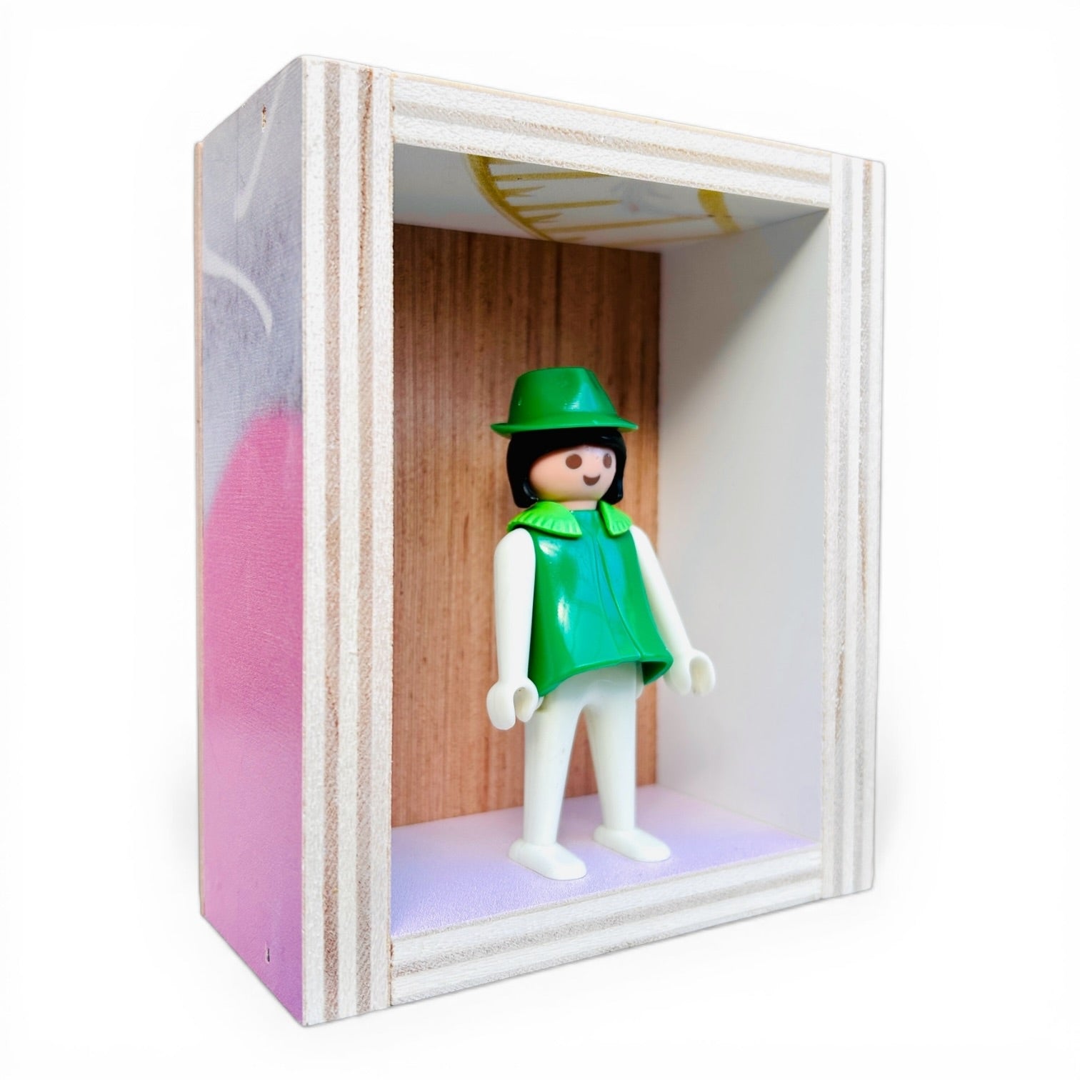 Playmobil huisje 'Meisje met kraag groene jurk en hoed'