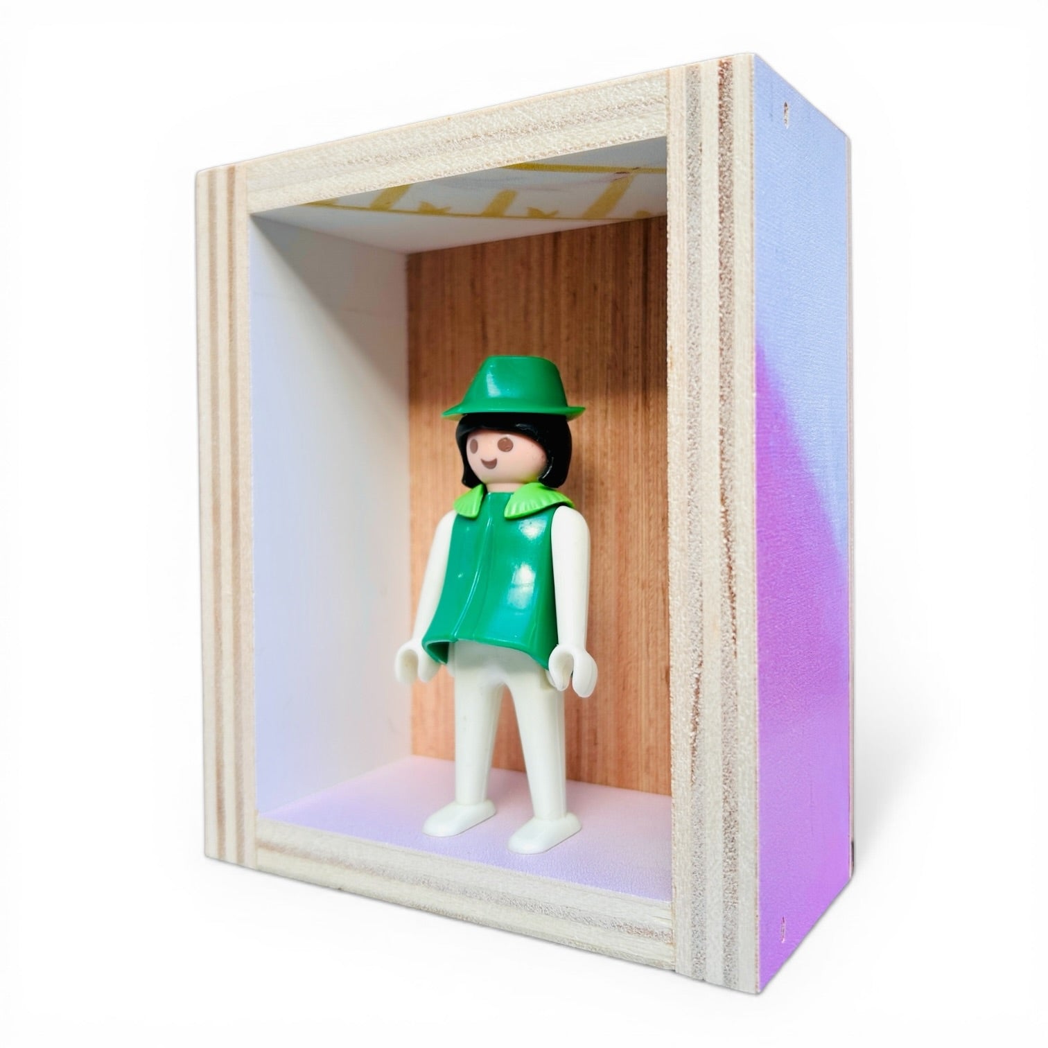 Playmobil huisje 'Meisje met kraag groene jurk en hoed'