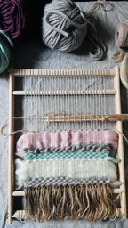 WORKSHOP WANDHANGER WEVEN in ons atelier, compleet (ca 3 uur)