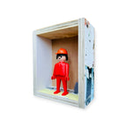 Playmobil huisje 'Rode werker met oranje helm en schep'