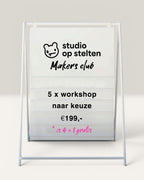 Join the 'Studio op Stelten MAKERS CLUB'