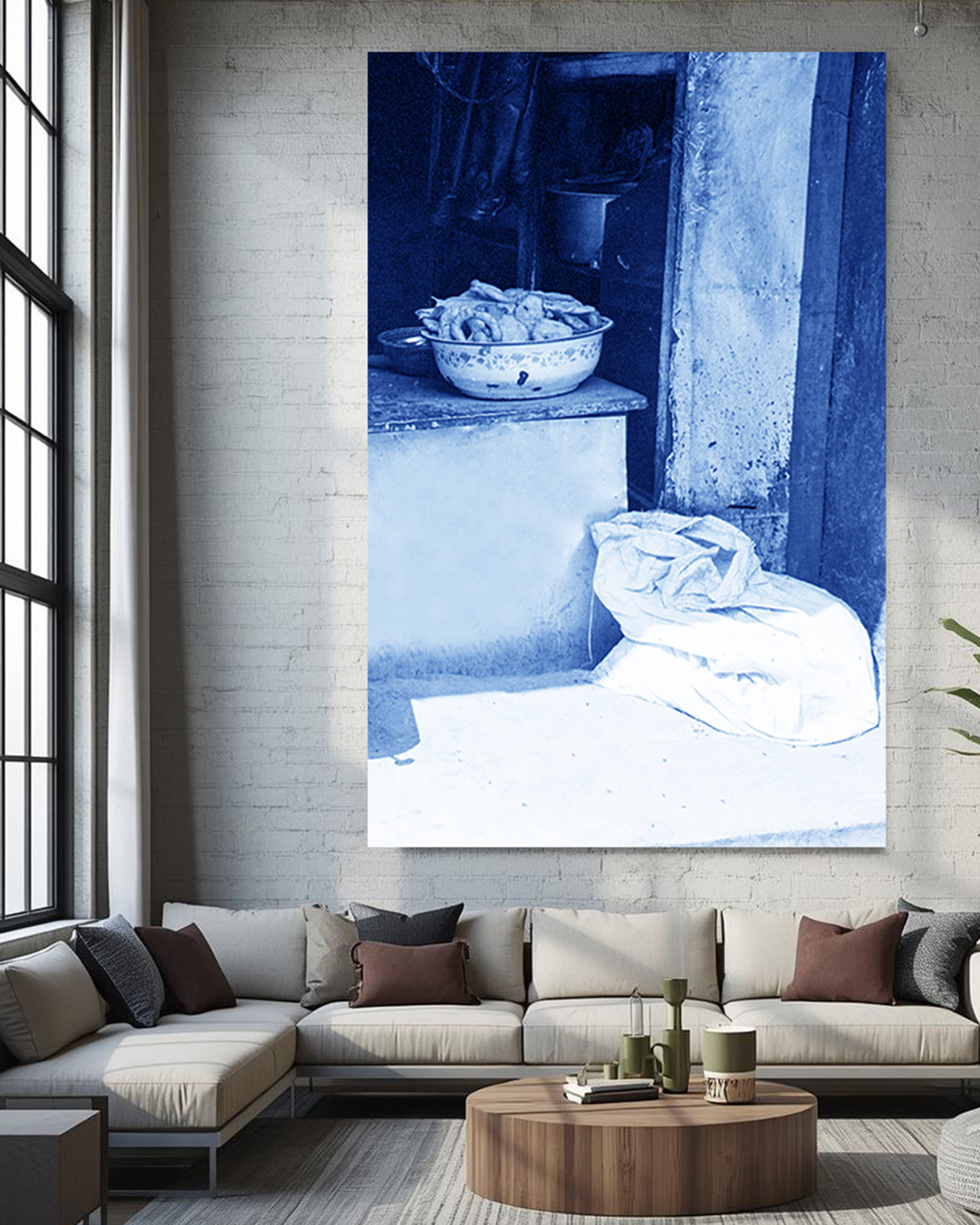 Stilleven in blauw/ Nepal 2002