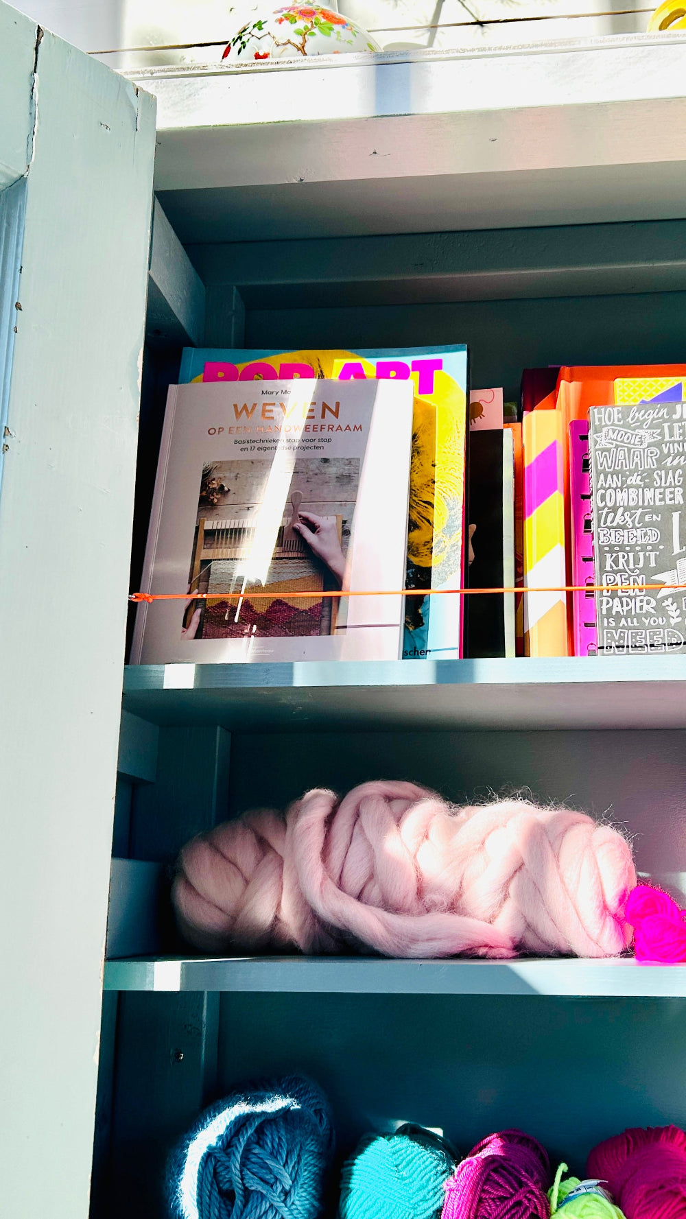WORKSHOP WANDHANGER WEVEN in ons atelier, compleet (ca 3 uur)