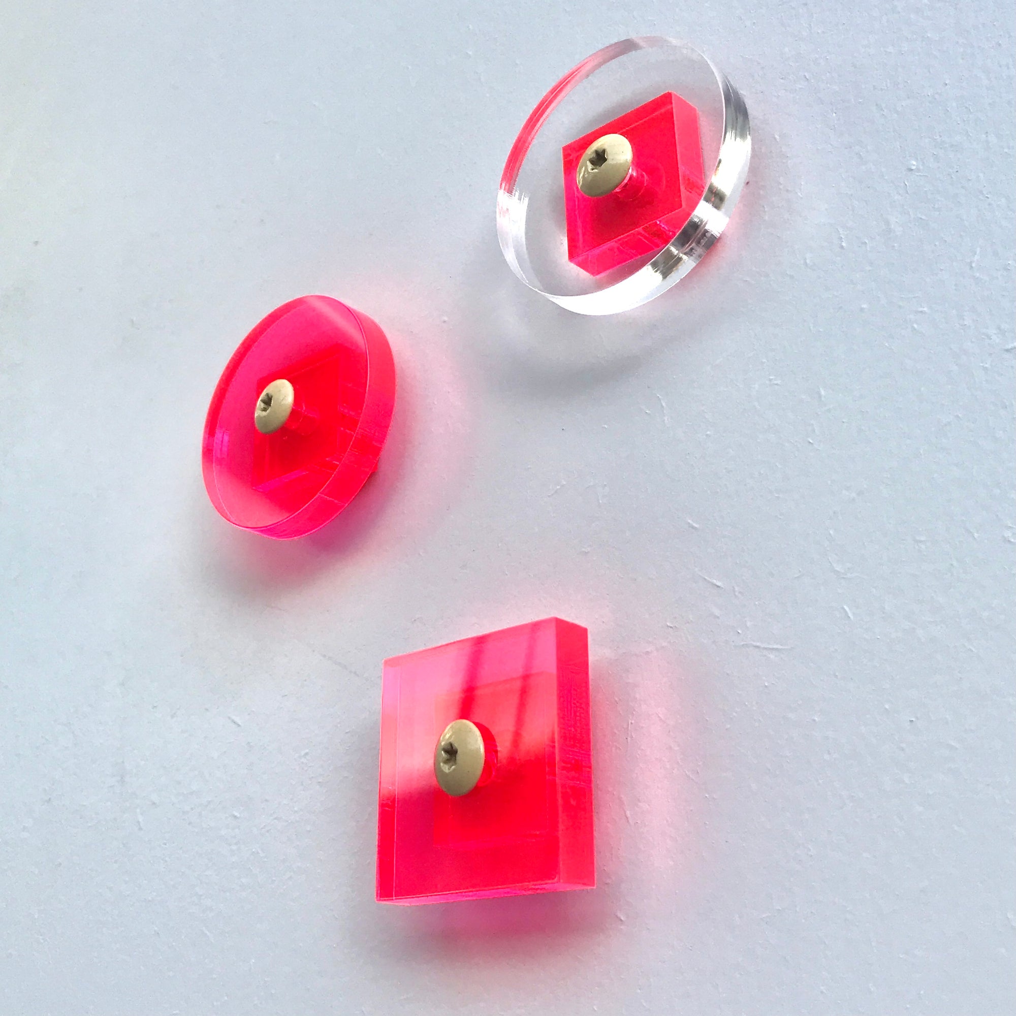 Knoppen van Gerecycled acrylglas