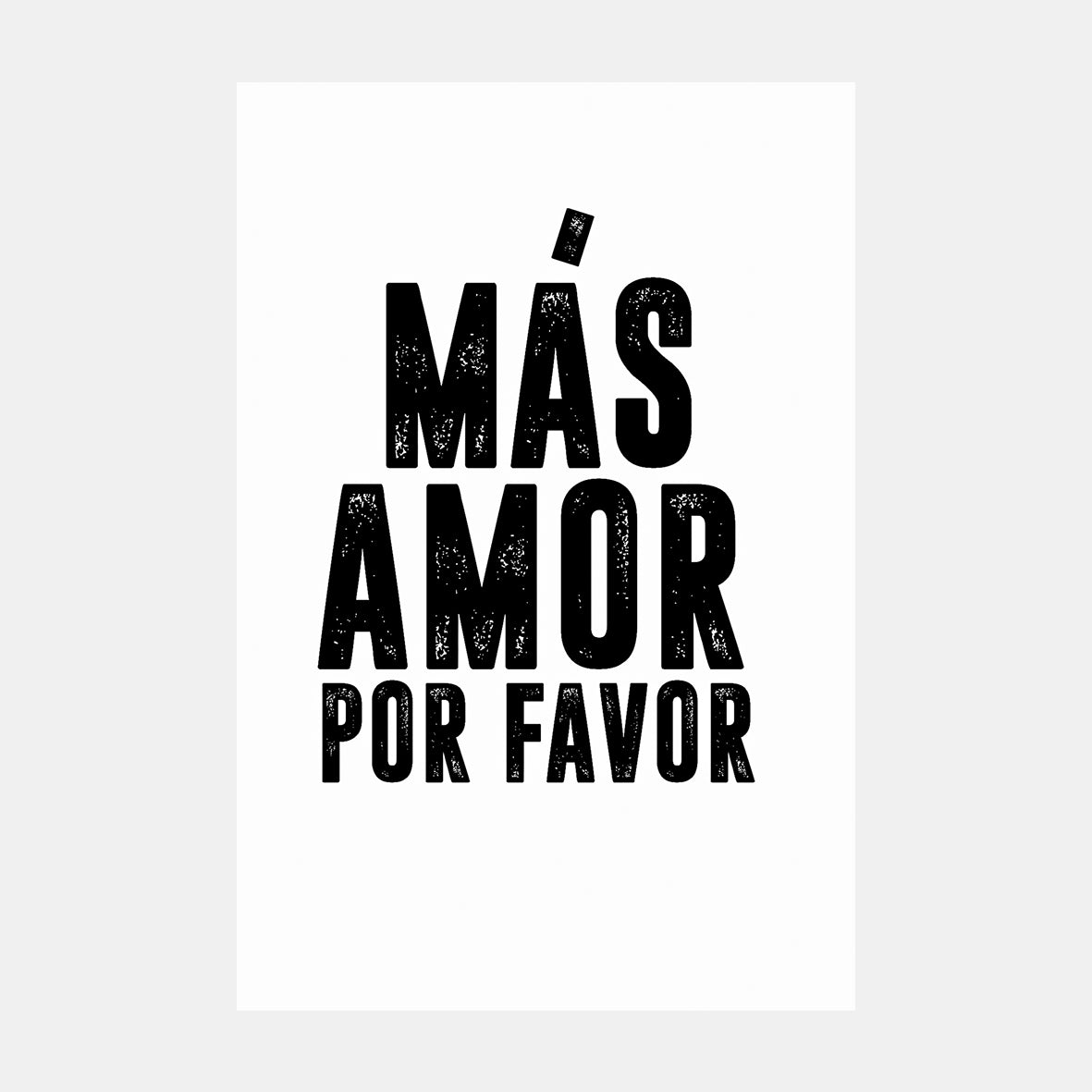Más amor / Foto op Hout