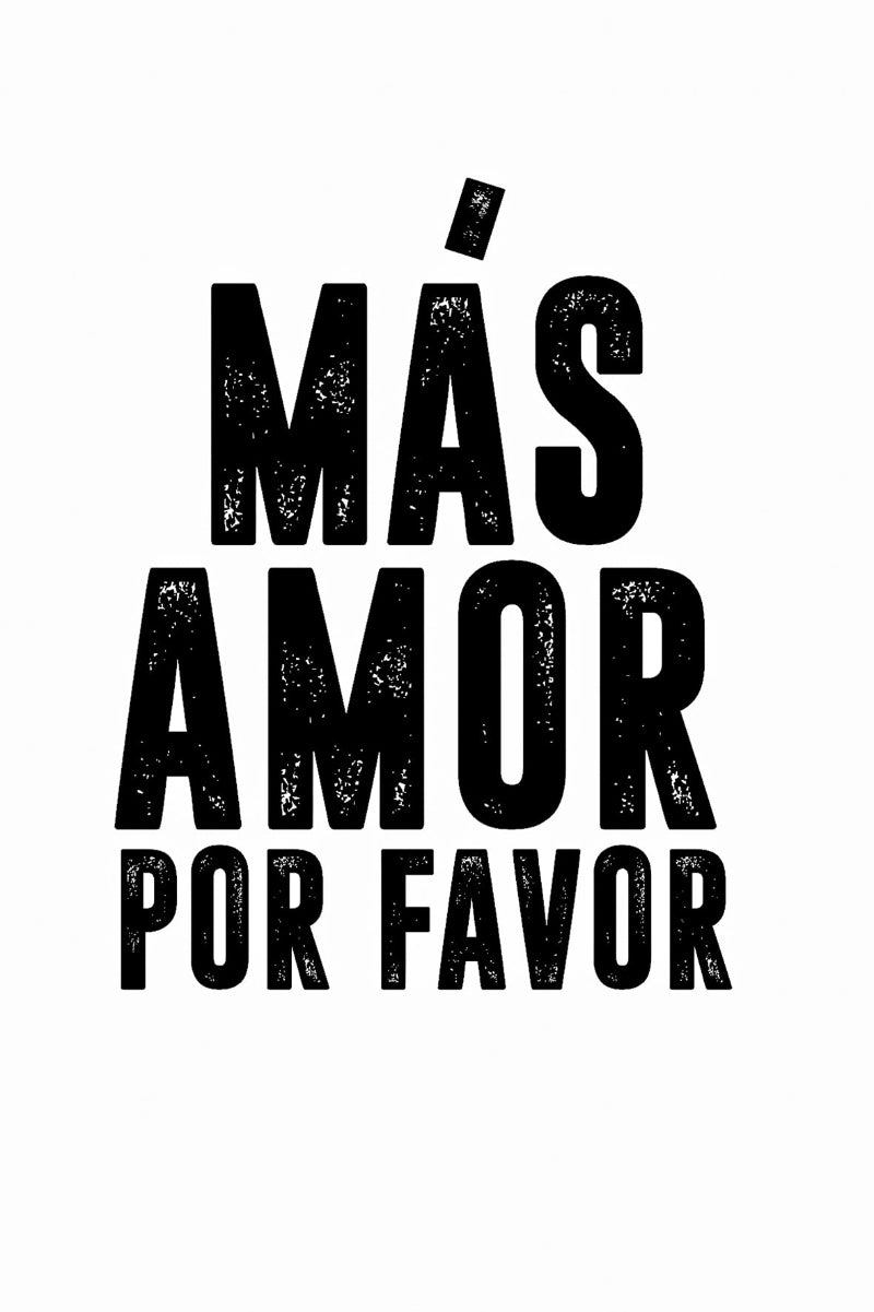 Más amor / Foto op Hout