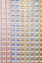 Noodles / Foto op Hout