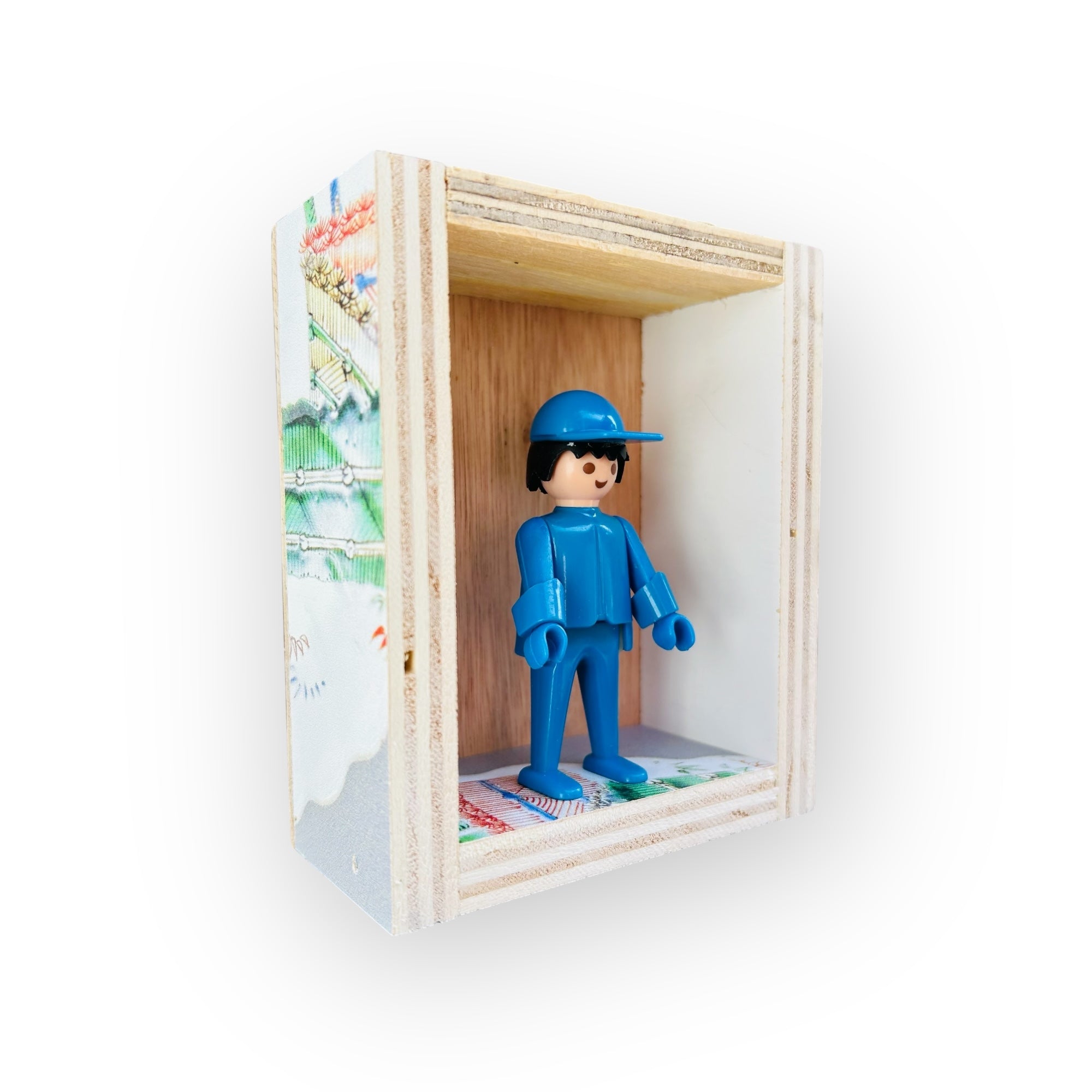 Playmobil huisje 'blauw popje met pet'