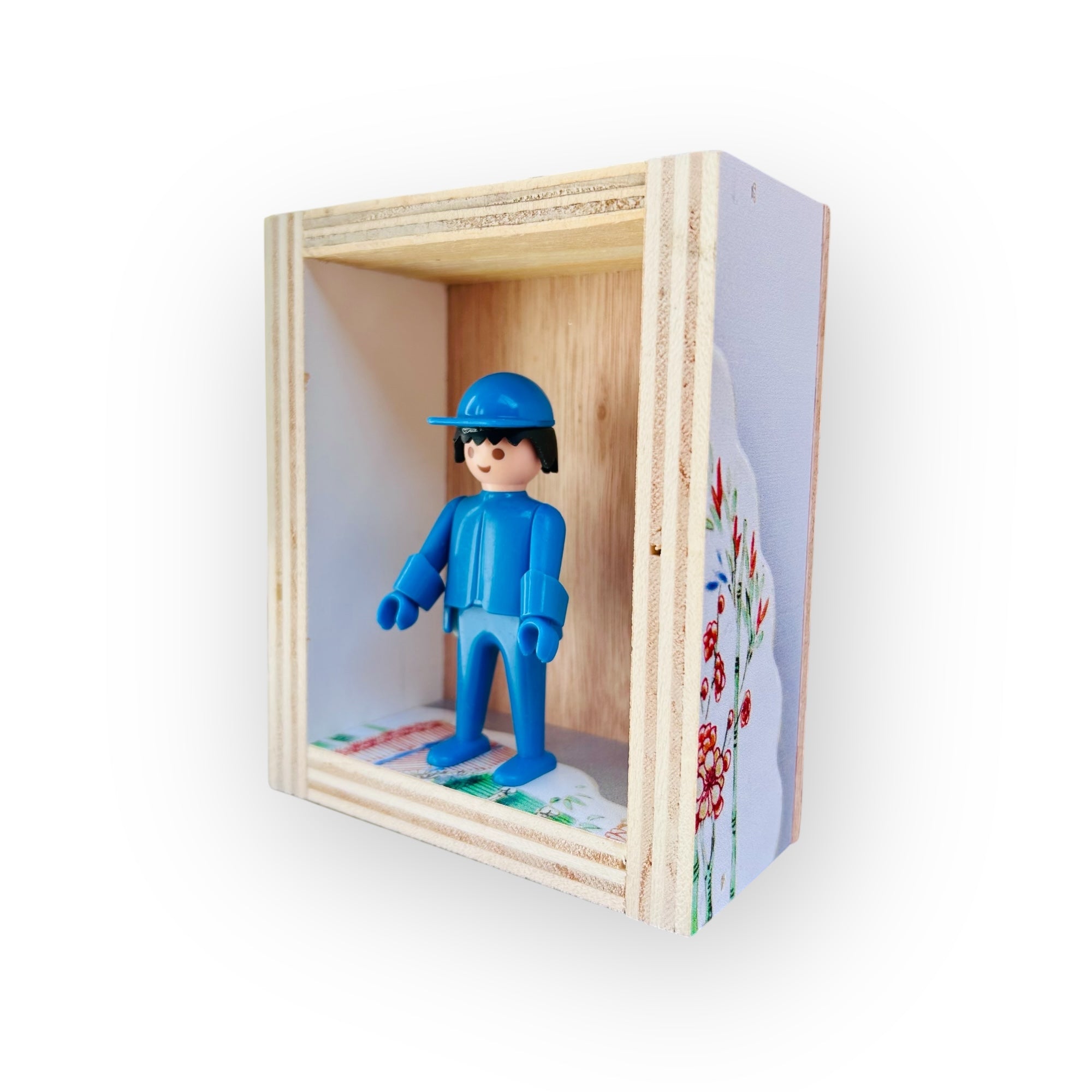 Playmobil huisje 'blauw popje met pet'