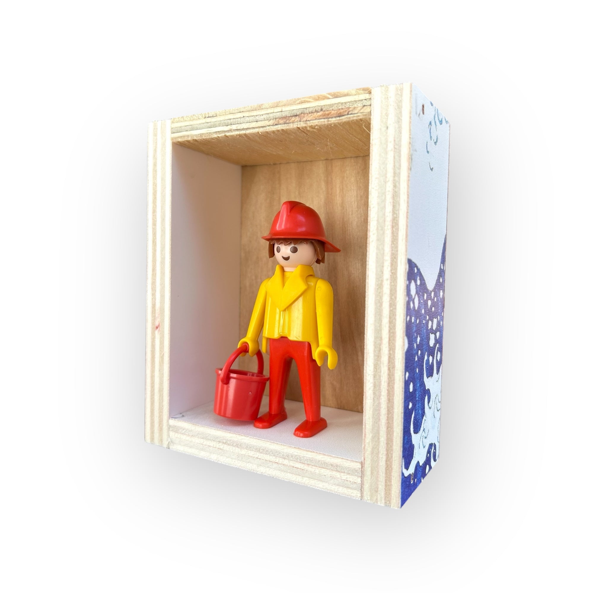 Playmobil huisje 'geelrode brandweerman met emmer'