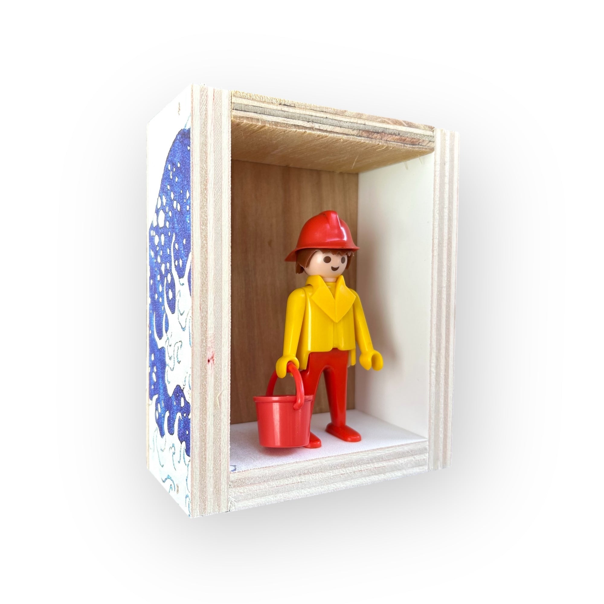 Playmobil huisje 'geelrode brandweerman met emmer'