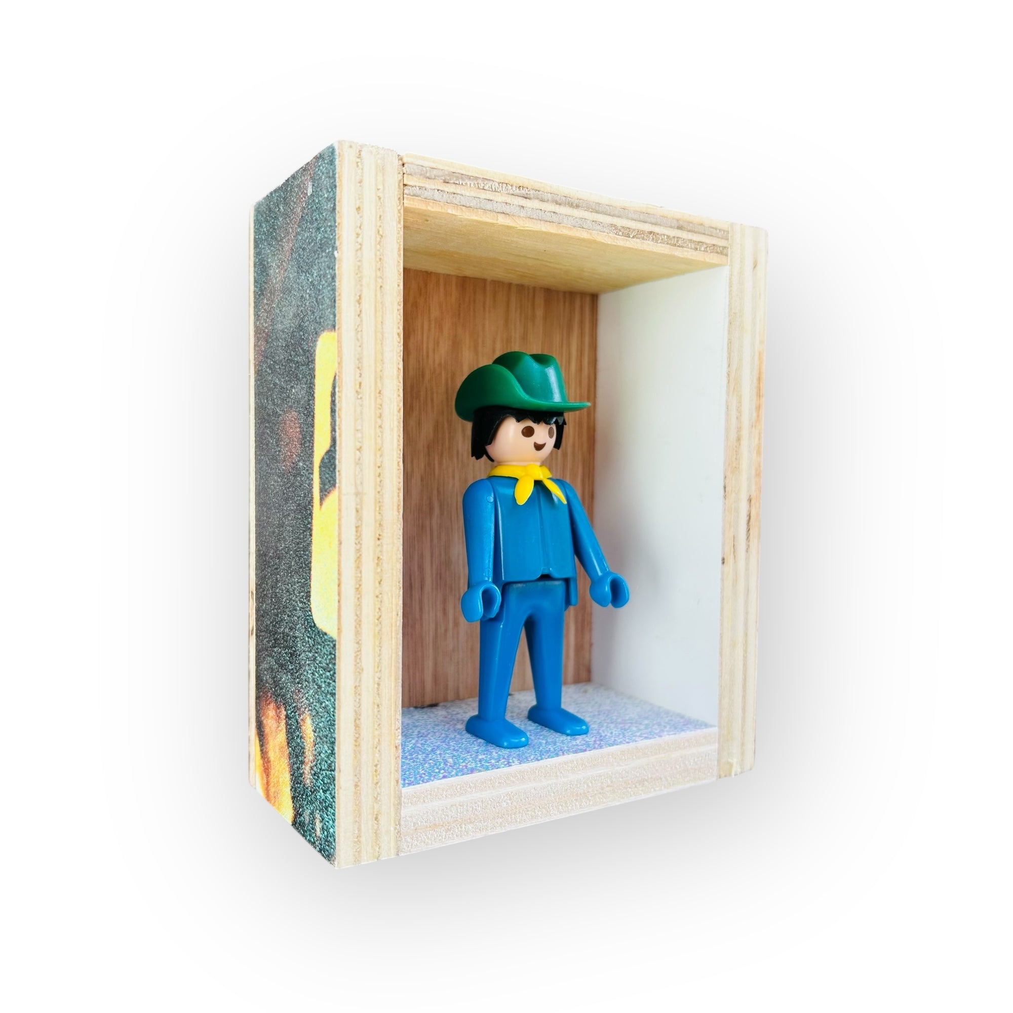 Playmobil huisje 'cowboy met groene hoed en gele bandana'