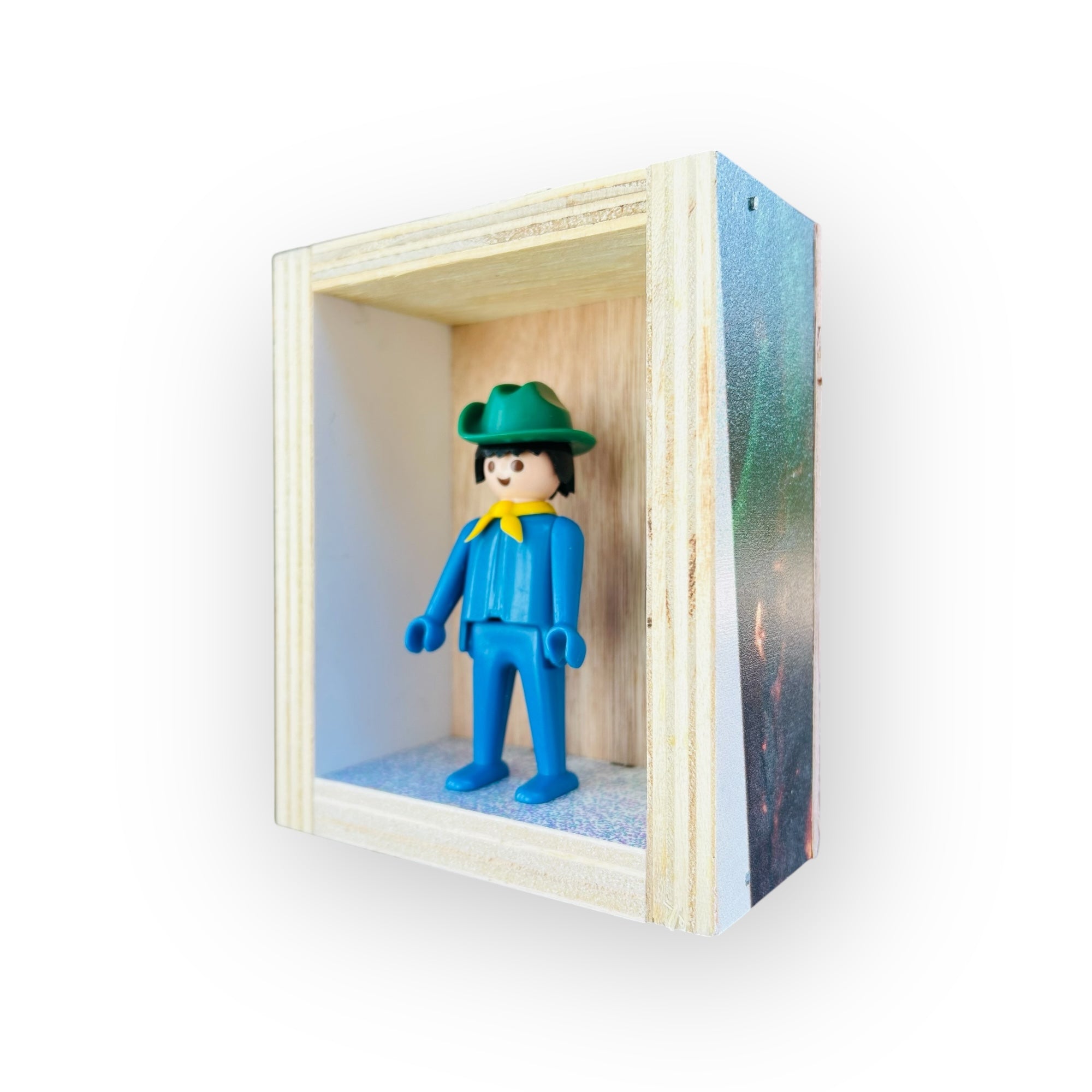 Playmobil huisje 'cowboy met groene hoed en gele bandana'