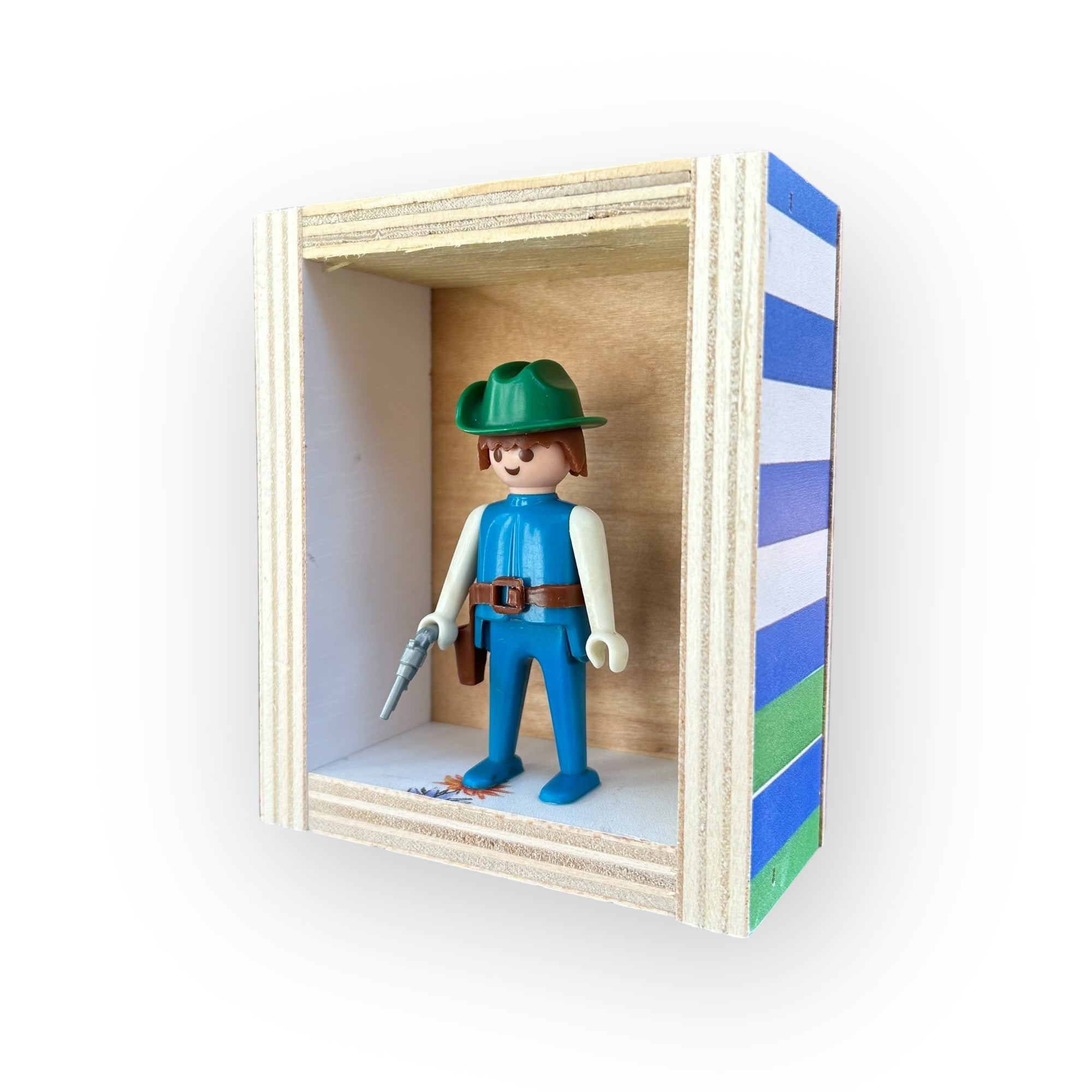 Playmobil huisje 'cowboy met groene hoed, holster en pistool'