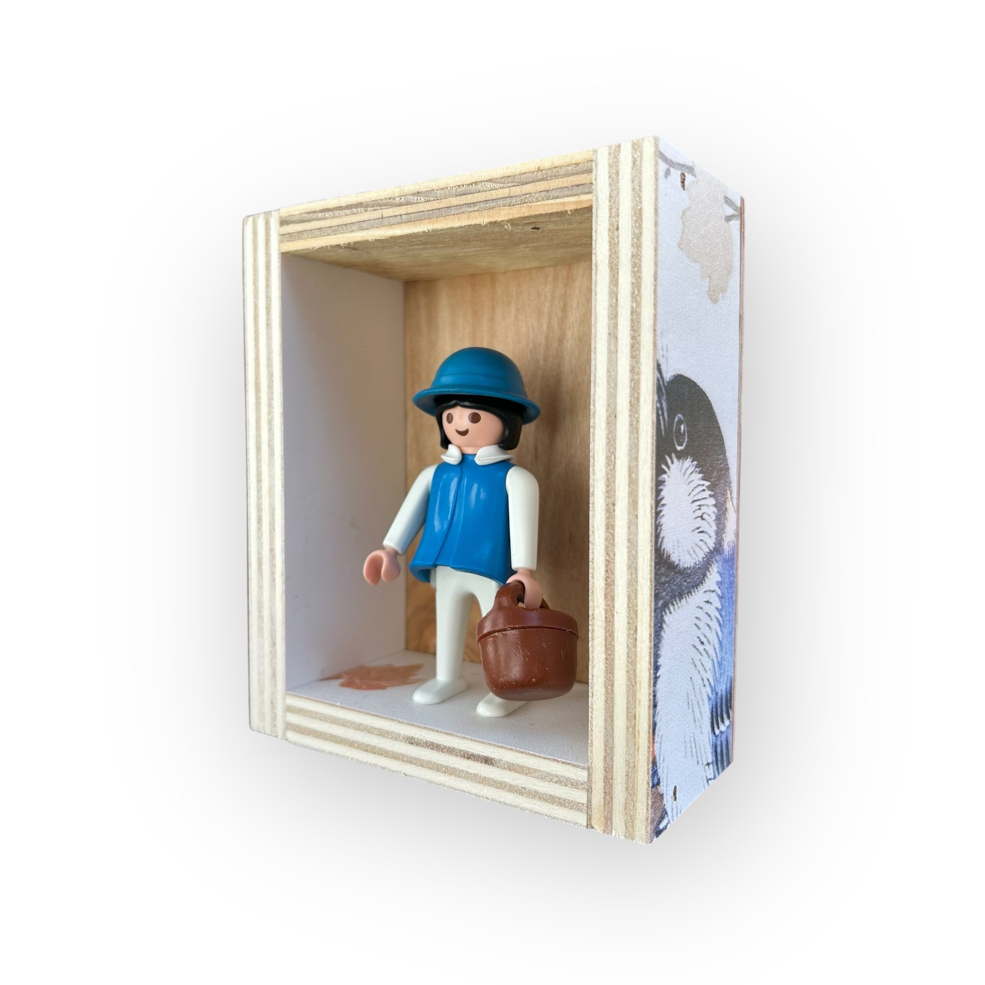 Playmobil huisje 'meisje blauwe hoed en emmer'
