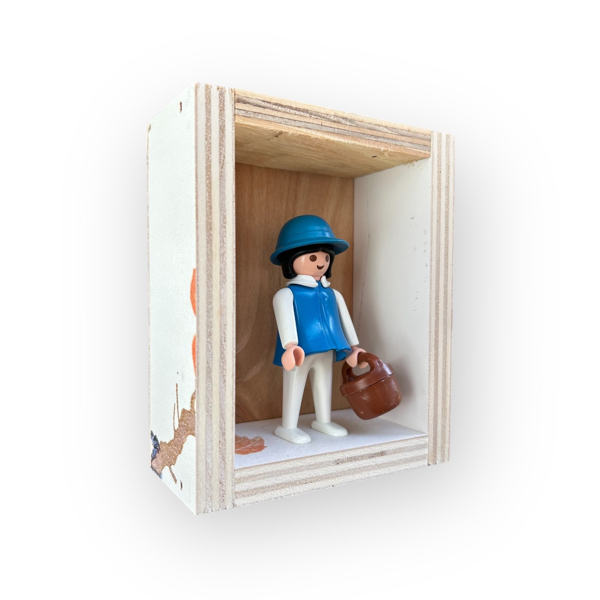Playmobil huisje 'meisje blauwe hoed en emmer'