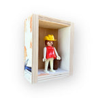 Playmobil huisje 'meisje gele cowboyhoed en bruine kan'