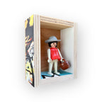 Playmobil huisje 'meisje grijze hoed en emmer'