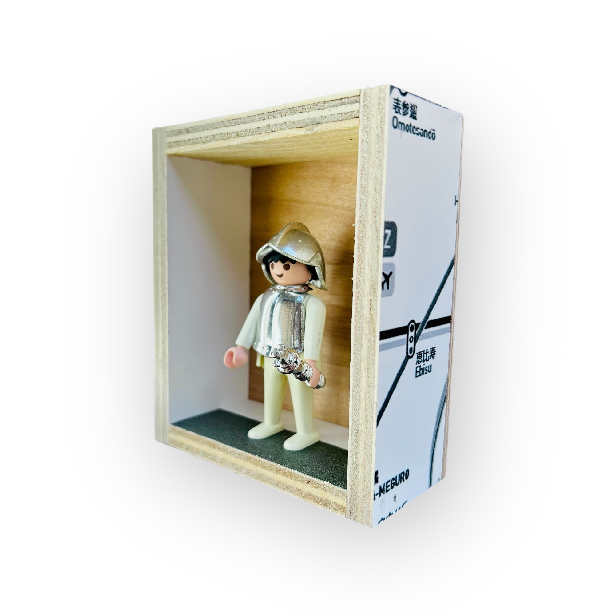 Playmobil huisje 'ridder wit met toorts'