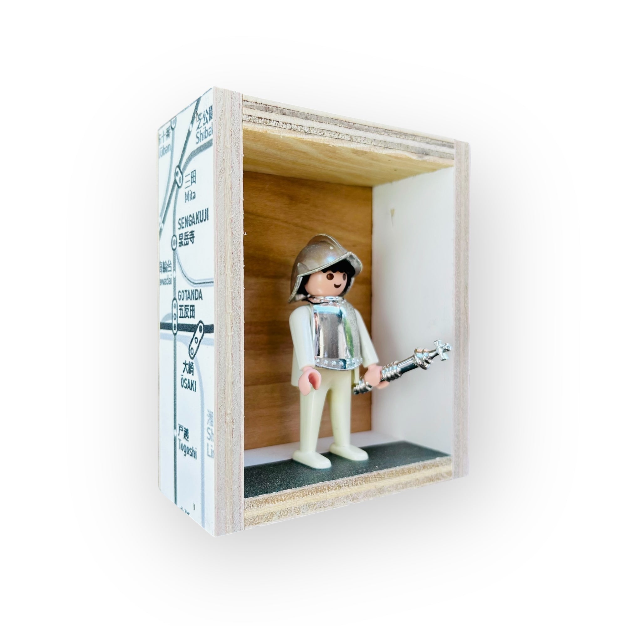 Playmobil huisje 'ridder wit met toorts'