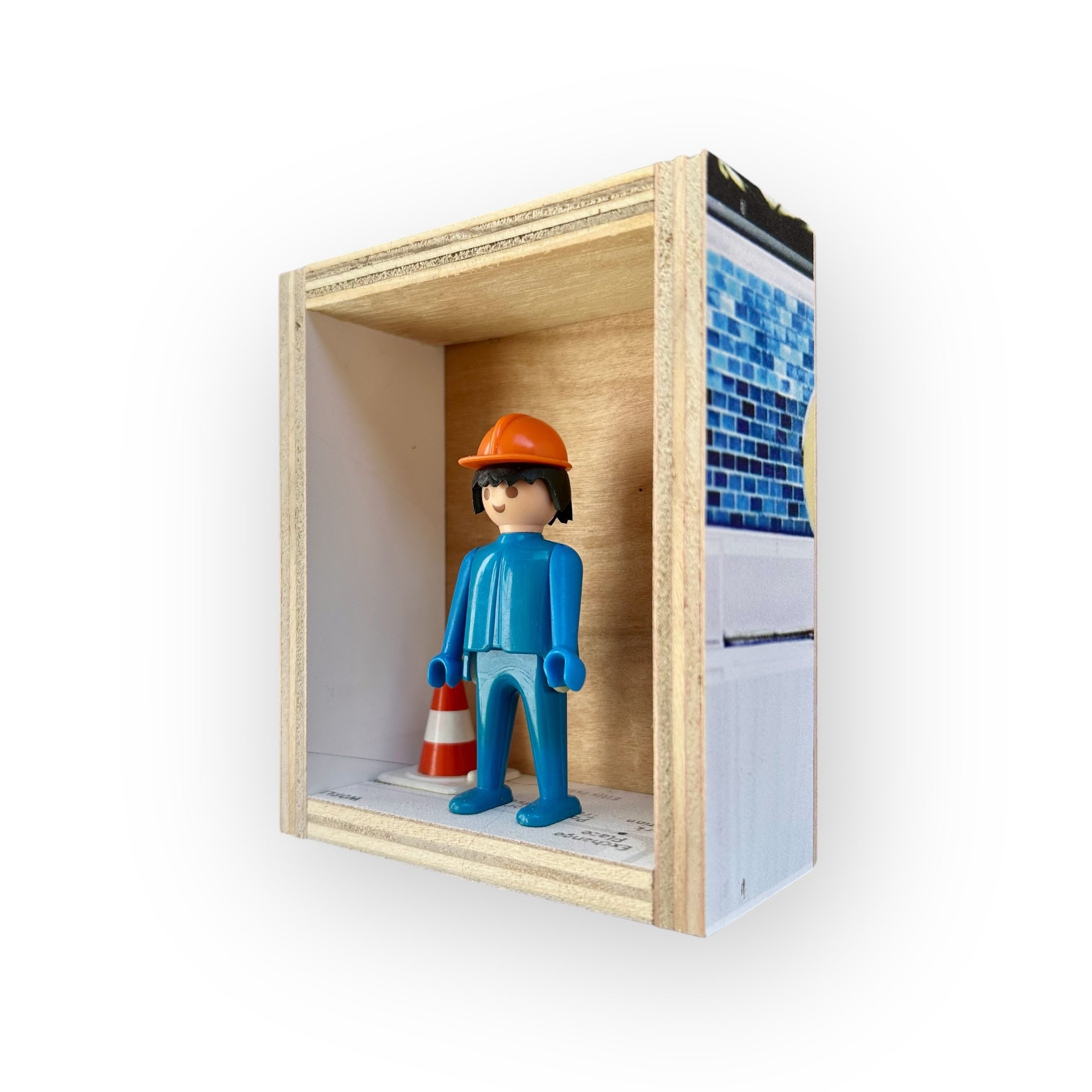 Playmobil huisje 'werker oranje helm'