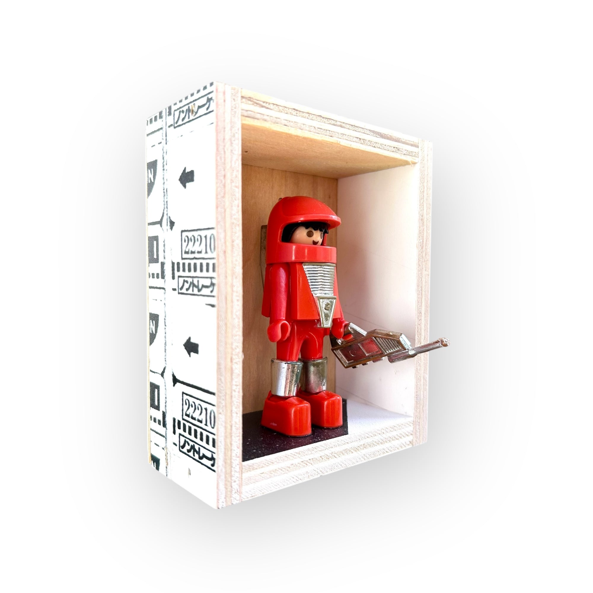 Playmobil huisje 'astronaut 1 rood met wapen zilver'
