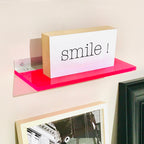 Wandplankje Fluor Rood