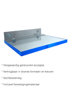 WANDPLANKJE Licht BLAUW