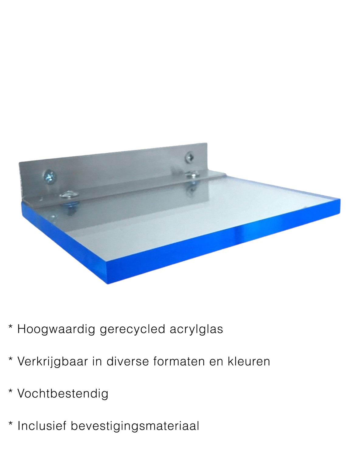 WANDPLANKJE Licht BLAUW