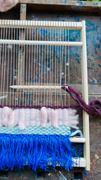 WORKSHOP WANDHANGER WEVEN in ons atelier, compleet (ca 3 uur)