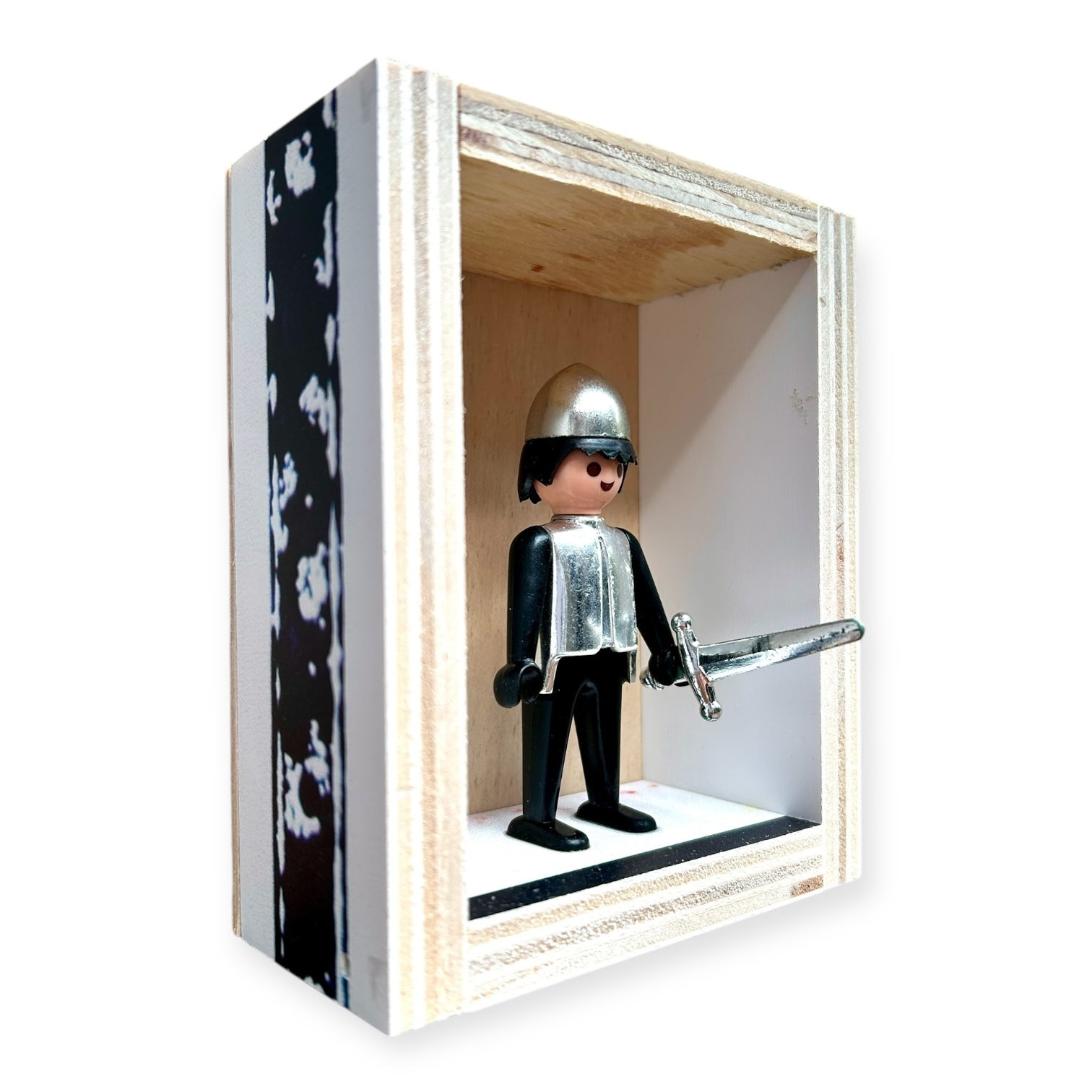 Playmobil huisje 'Zwarte ridder met zwaard'